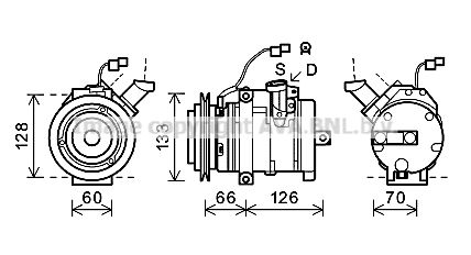 AVA QUALITY COOLING Компрессор, кондиционер MTK228